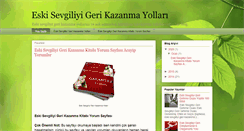 Desktop Screenshot of eskisevgiliyigerikazanmayollari.net