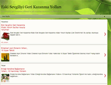 Tablet Screenshot of eskisevgiliyigerikazanmayollari.net